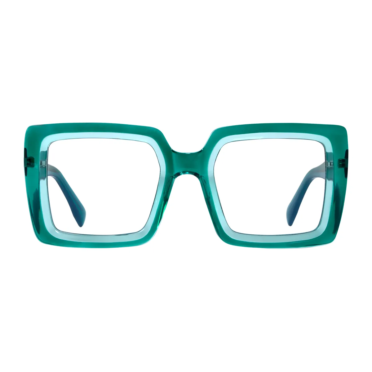 Ursula - glasses Translucent-green Glasses for Women