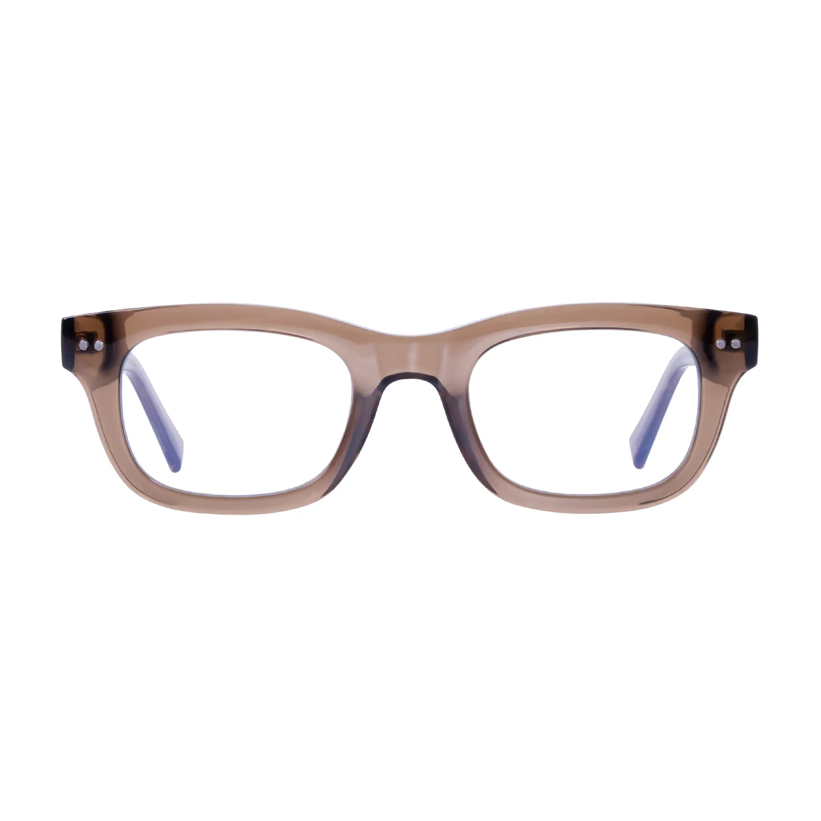 Theresia - Square Brown Glasses for Women