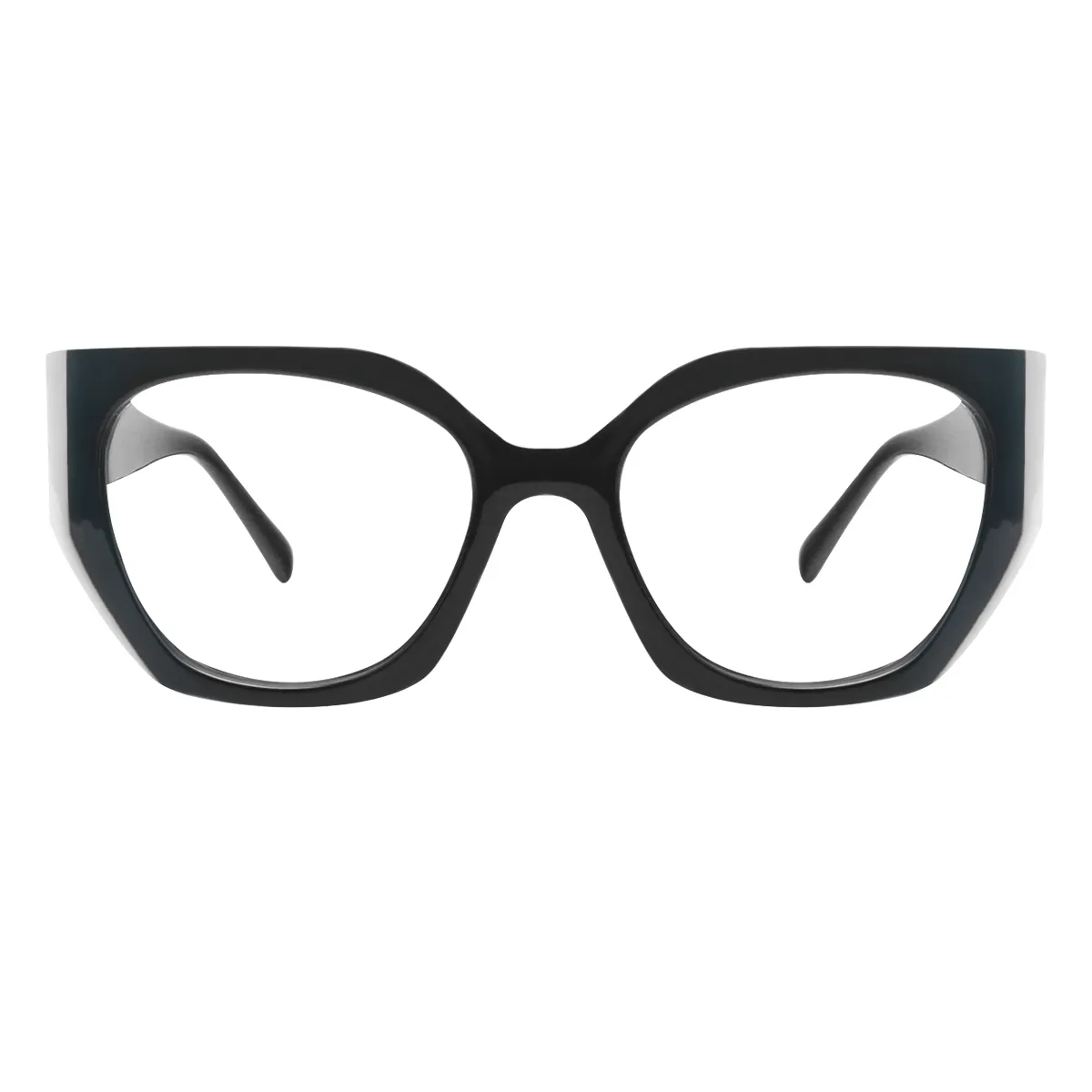 Herring - Geometric Black-White Glasses for Women