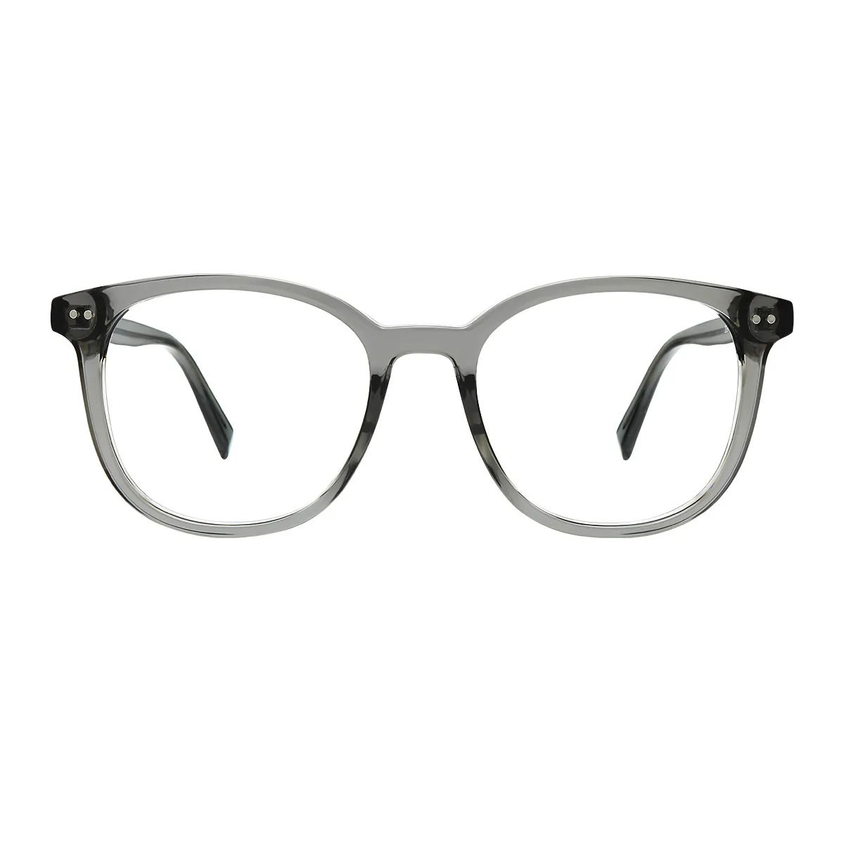 Delaware - Square Gray Glasses for Men & Women