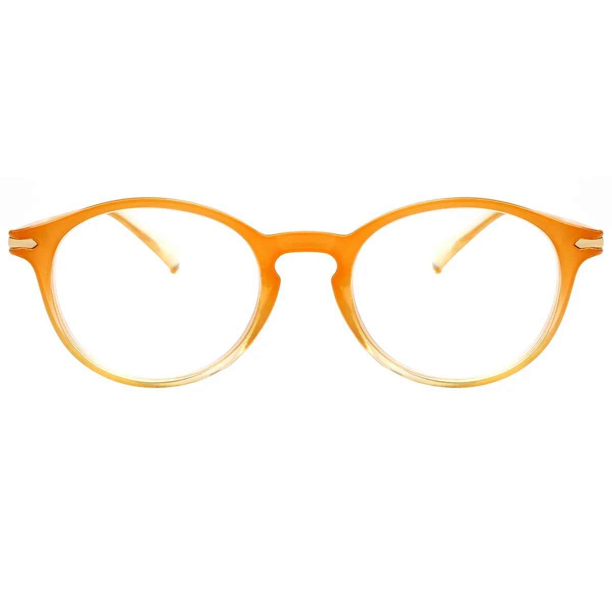 Gallaecia - Oval Orange Reading glasses for Women