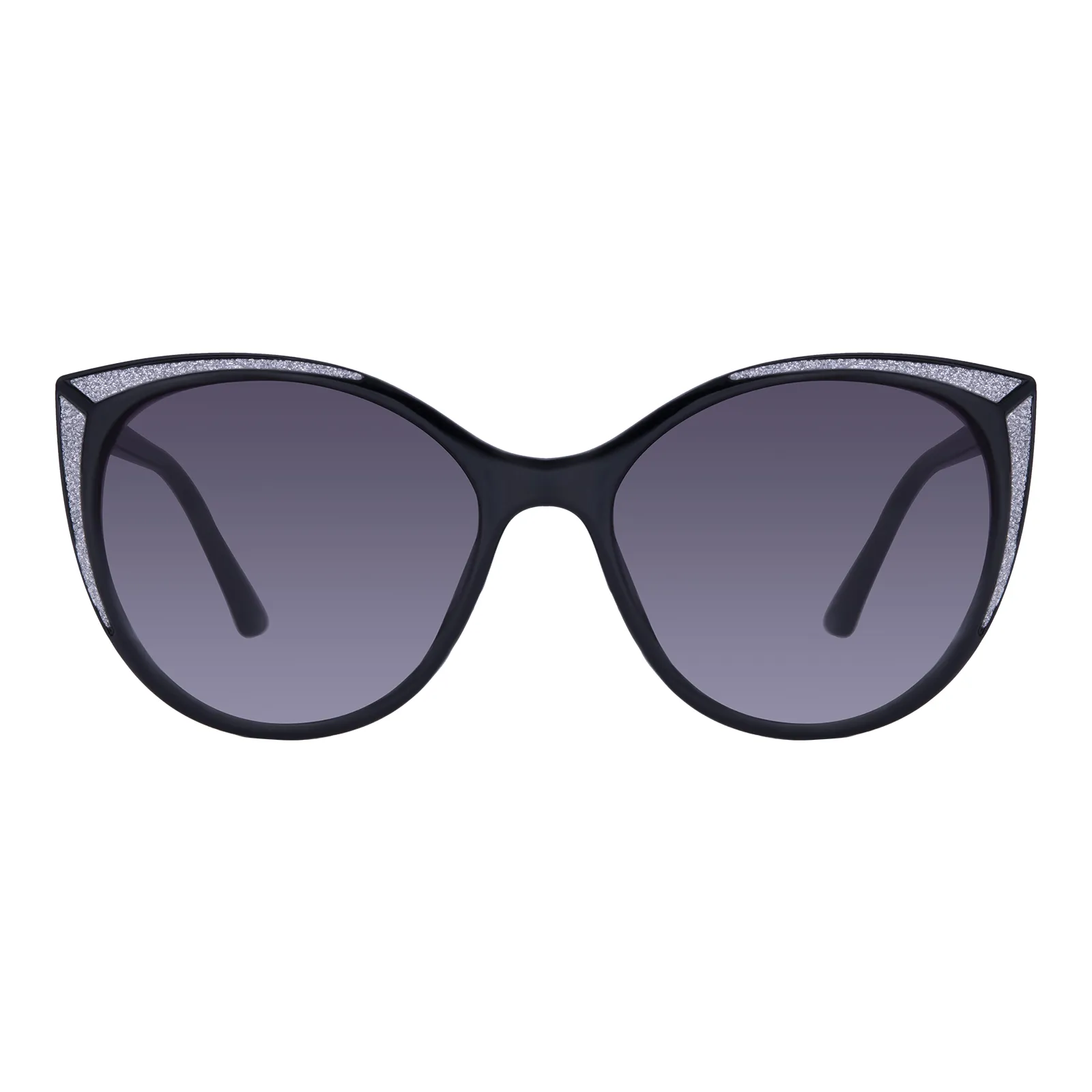 Trudie - Cat-Eye Black Sunglasses for Women