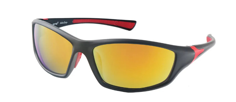 Rectangle Black-Red Sunglasses for Men