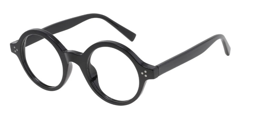 Round Black Reading Glasses E08091A