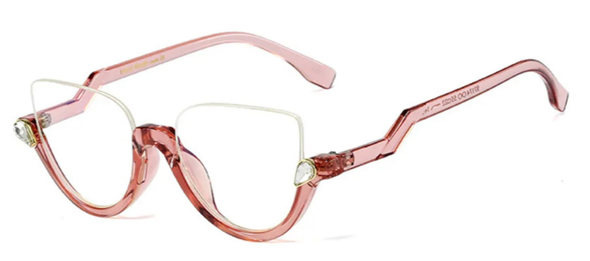 Cat-eye Pink Glasses E08764B