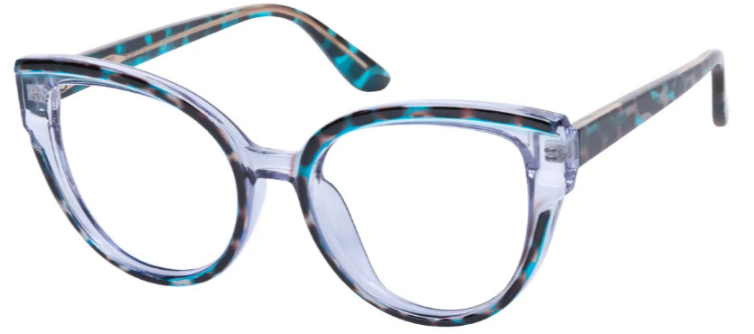Cat-eye Blue Tortoiseshell Glasses E08668B