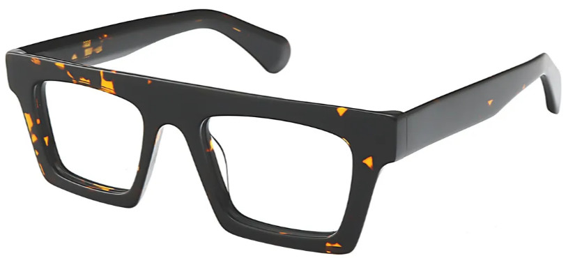 Rectangle Tortoiseshell Glasses E08178B