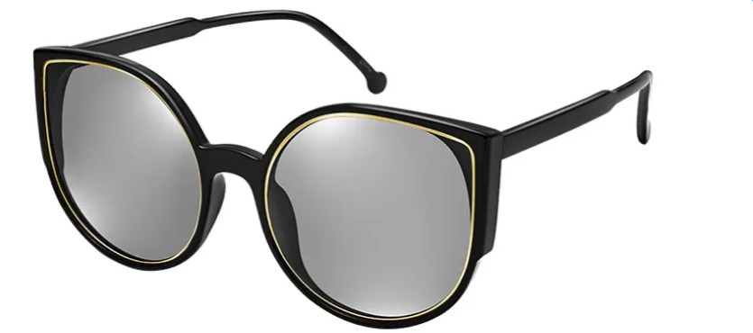 Cat-eye Black-Gray Sunglasses BS8016C3