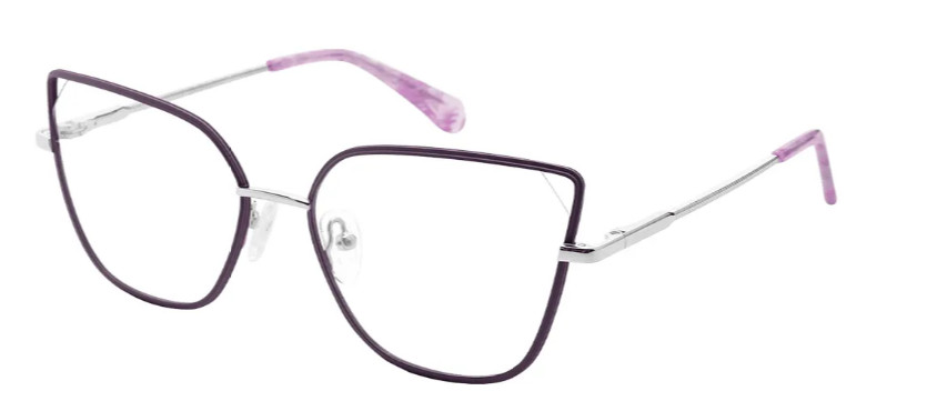 Square Purple Glasses E05722C