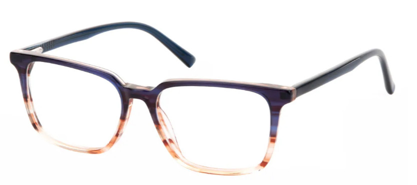 Square Blue-Tortoiseshell Glasses E08367B