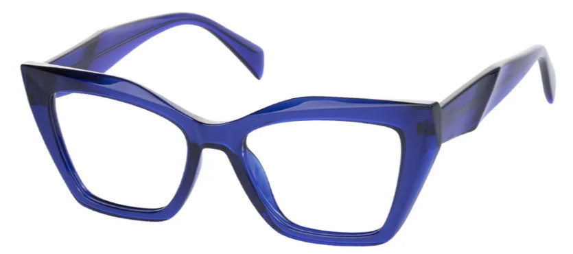 Cat-eye Blue Glasses E08393F