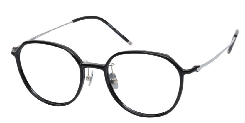 Square Black Glasses E08751A