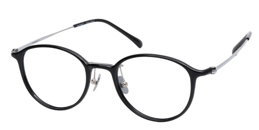Oval Black Glasses E08748A