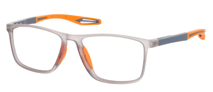 Square Gray Sports Glasses E08132C