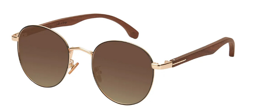 Round Black-Brown Sunglasses VJ6189C1