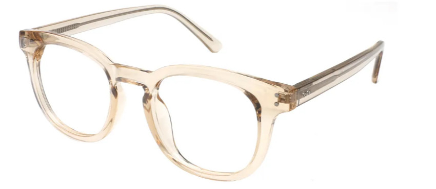 Oval Brown Glasses E08149C