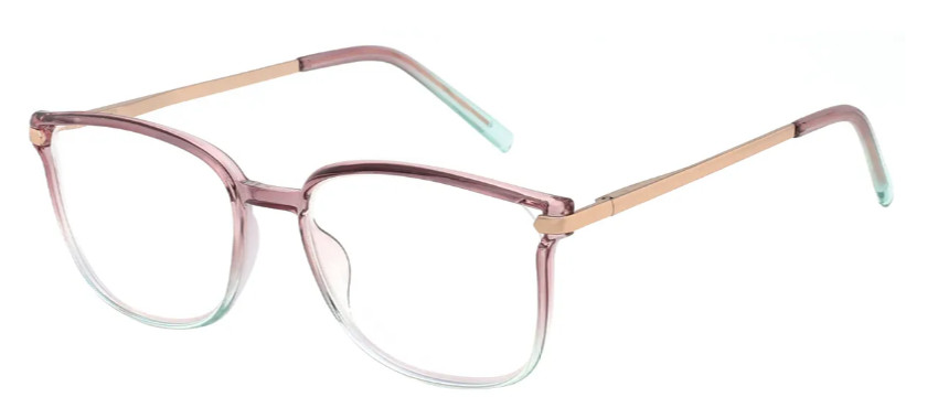 Square Pink Reading Glasses E08263A
