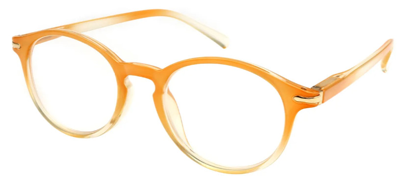 Oval Orange Reading Glasses E08255C