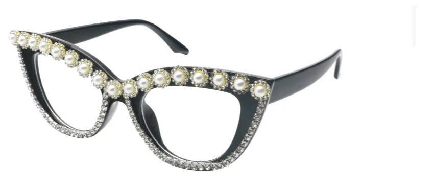 Cat-eye Gold-Silver Reading Glasses E08156A