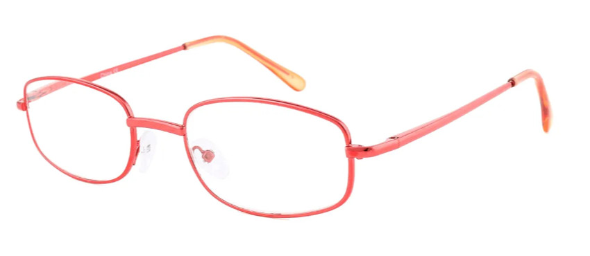 Oval Red Reading Glasses KC954224C4