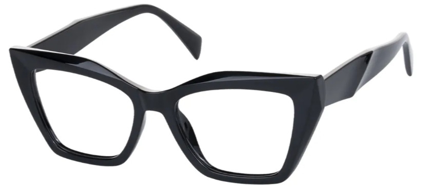 Cat-eye Black Glasses E08393A