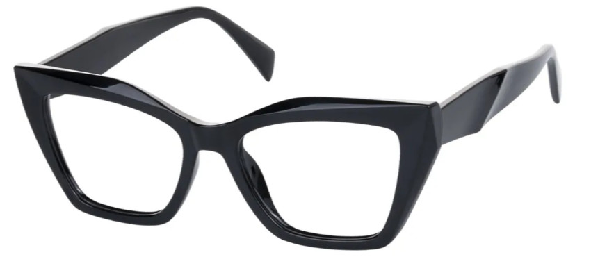Cat-eye Black Glasses E08393A