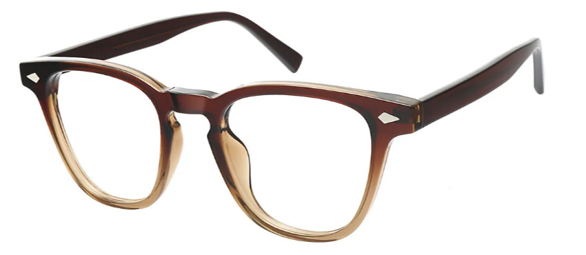 Square Gradient Brown Glasses E08205C