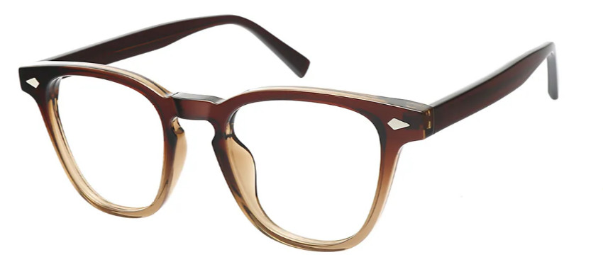 Square Gradient Brown Glasses E08205C
