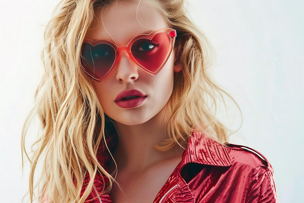 fashion-model-girl-wear-red-glasses