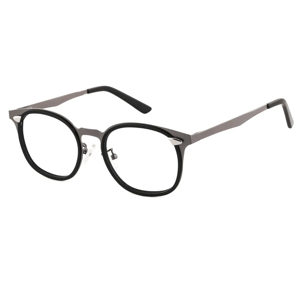 Oval Bright Gray Eyeglasses