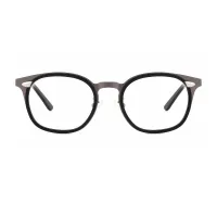 Oval Bright Gray Eyeglasses