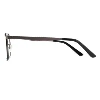 Oval Bright Gray Eyeglasses