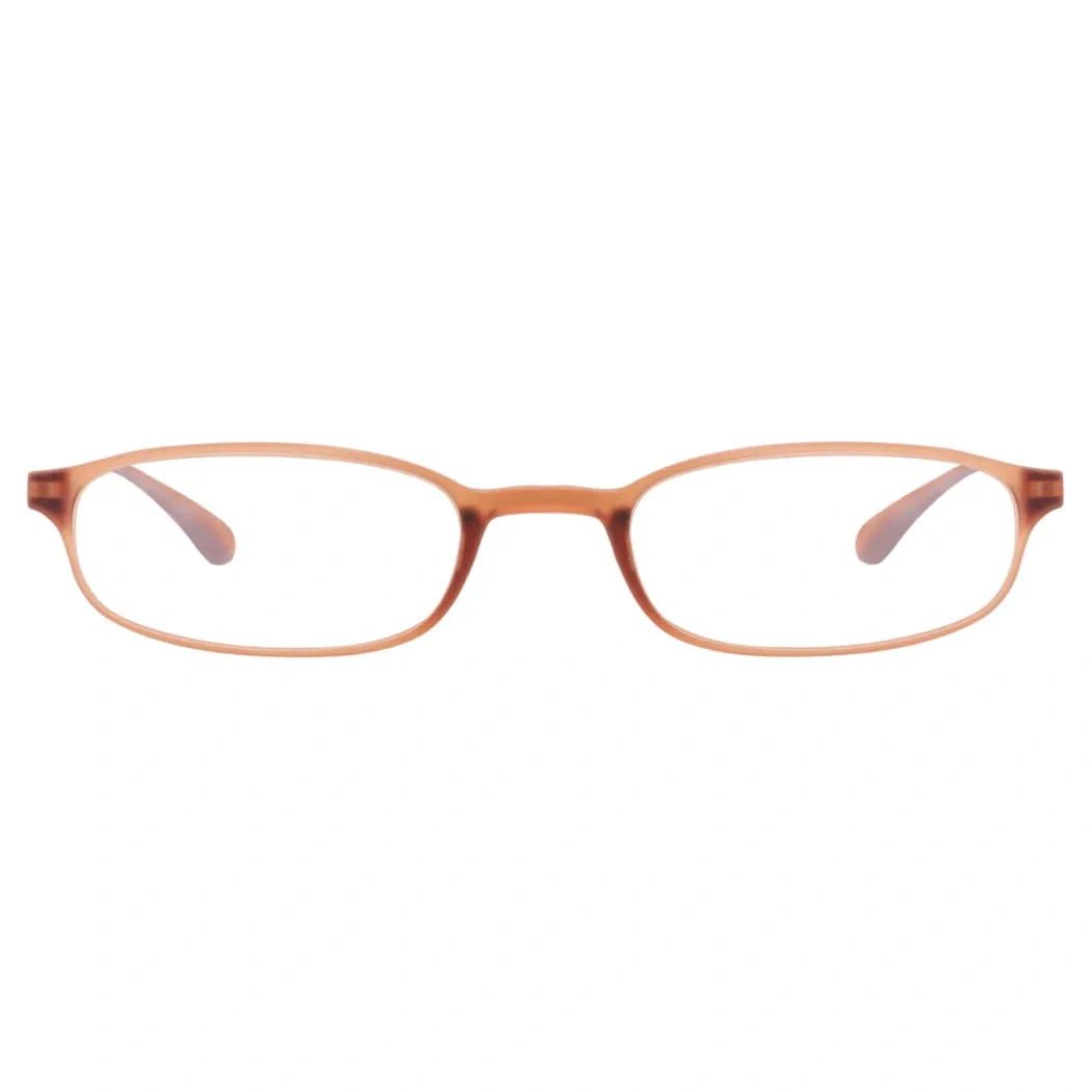 Rectangle Orange Reading Glasses