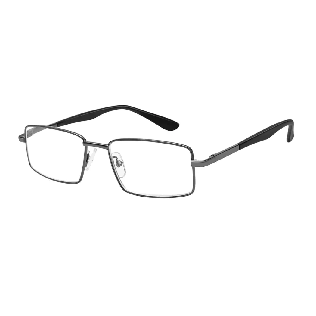 Rectangle Silver Reading Glasses