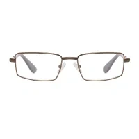 Rectangle Brown Reading Glasses