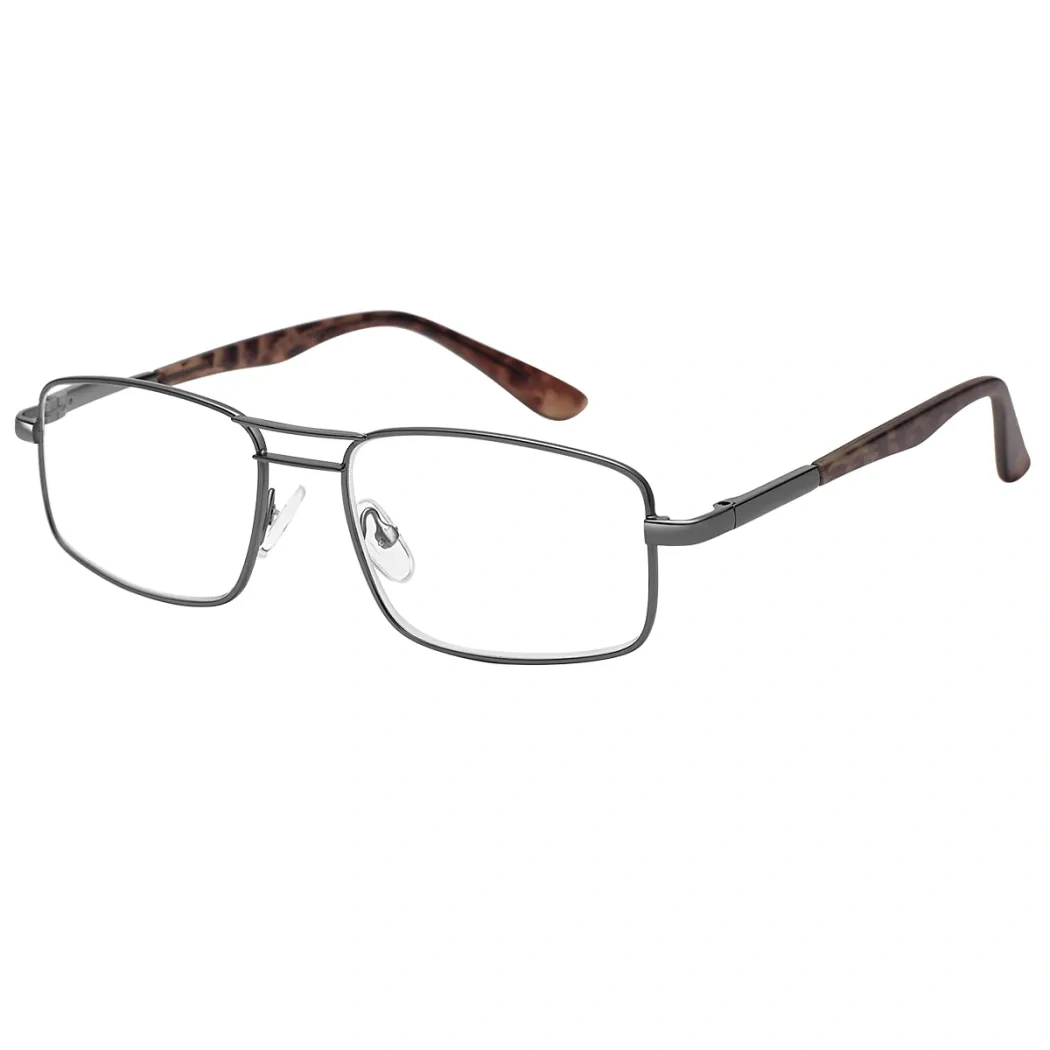 Rectangle Light Gray Reading Glasses
