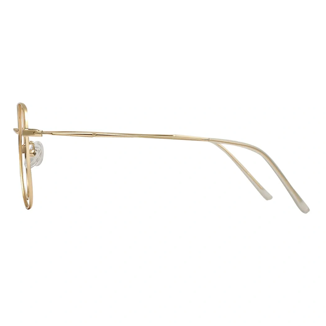 Square Gold Eyeglasses