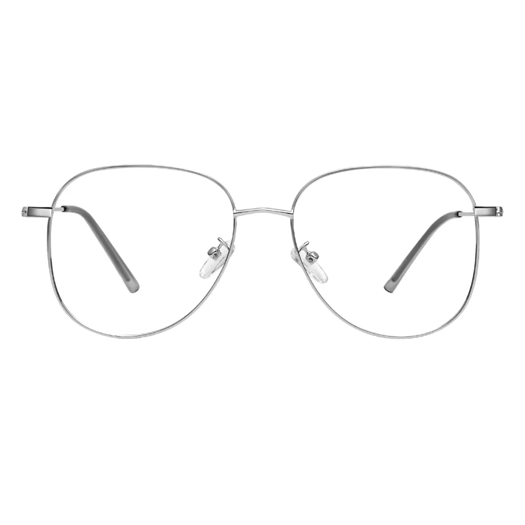 Square Silver Eyeglasses