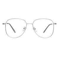 Square Silver Eyeglasses