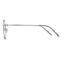 Square Silver Eyeglasses
