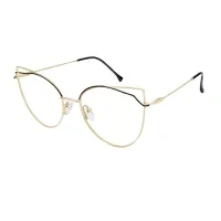 Geometric Gold Eyeglasses