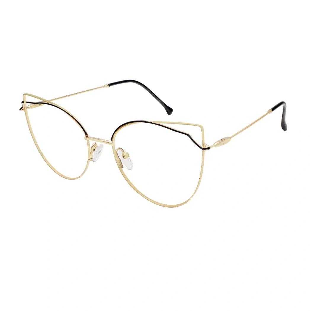 Geometric Gold Eyeglasses