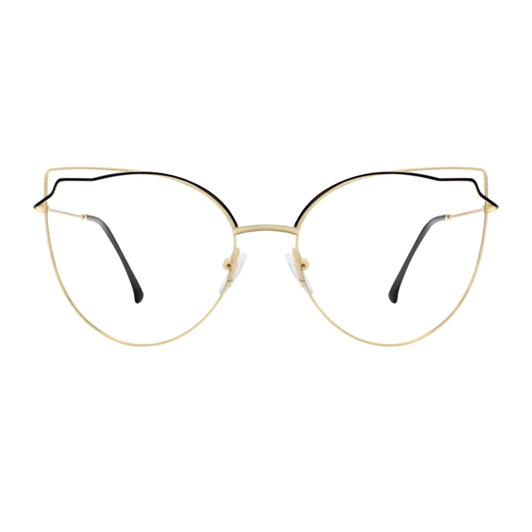 Geometric Gold Eyeglasses