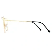 Geometric Gold Eyeglasses