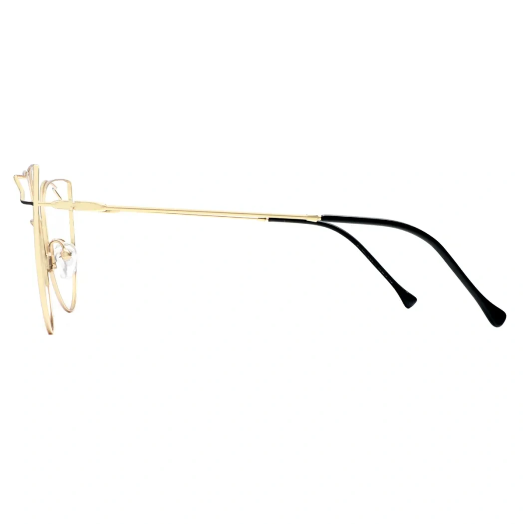Geometric Gold Eyeglasses