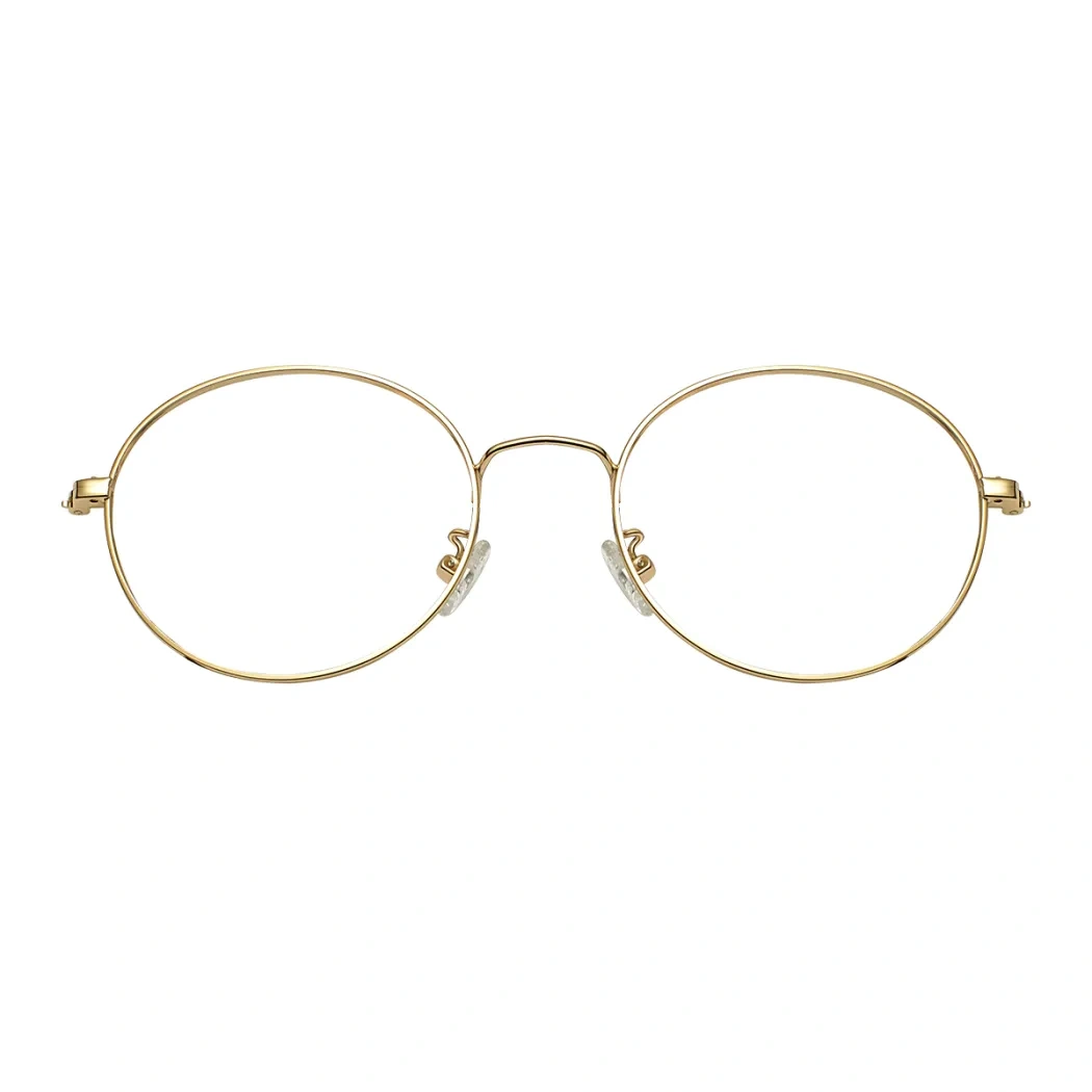 Round Gold Eyeglasses