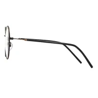Round Brown/Black Eyeglasses