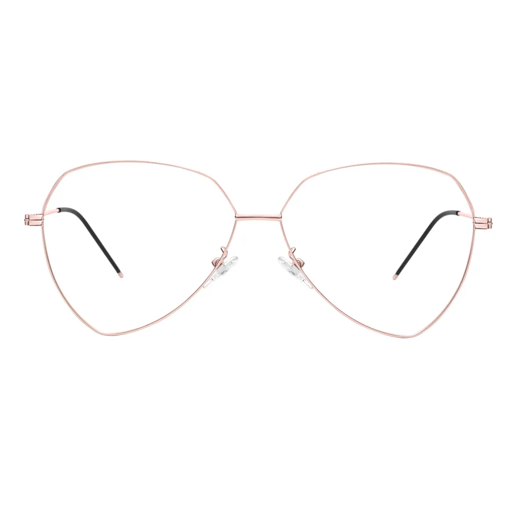 Geometric Rose Gold Eyeglasses