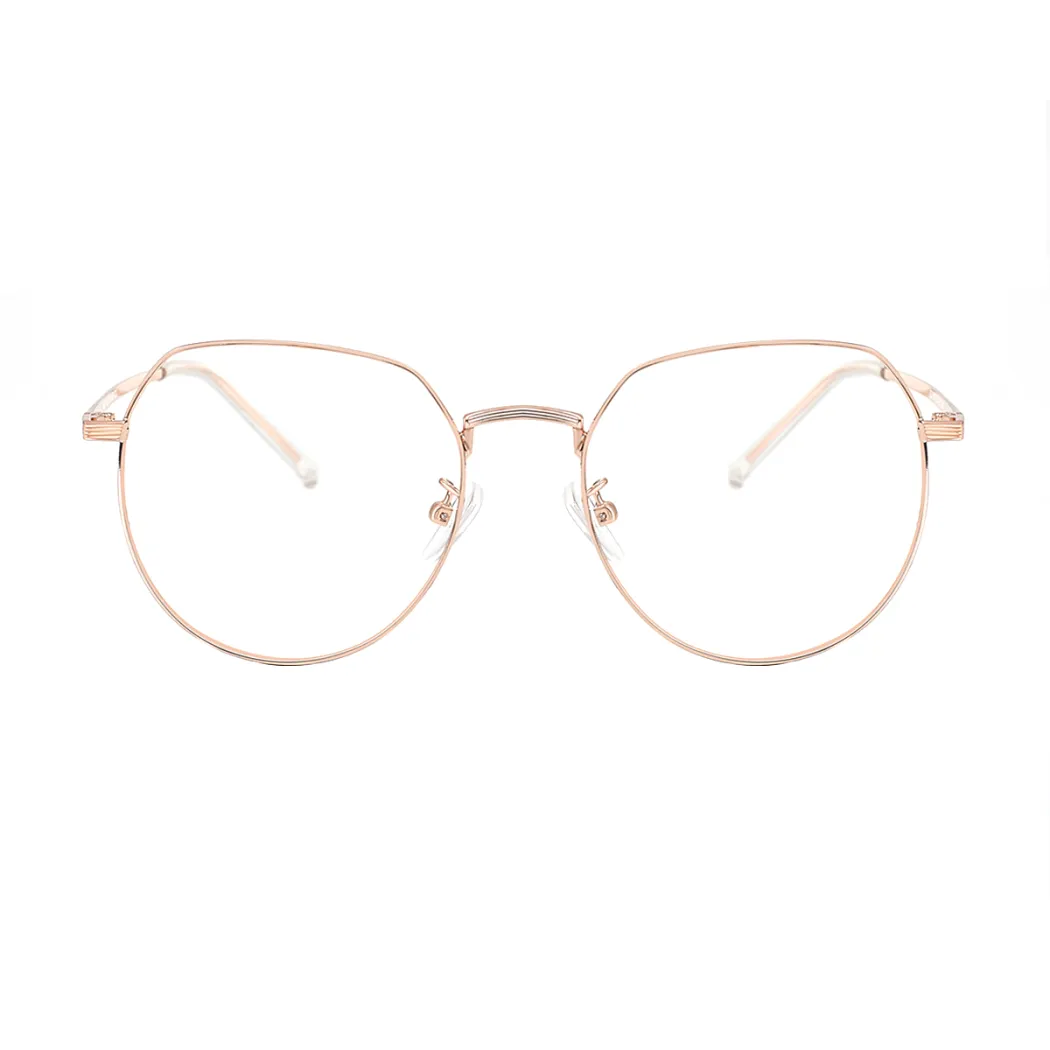 Oval Rose Gold Eyeglasses