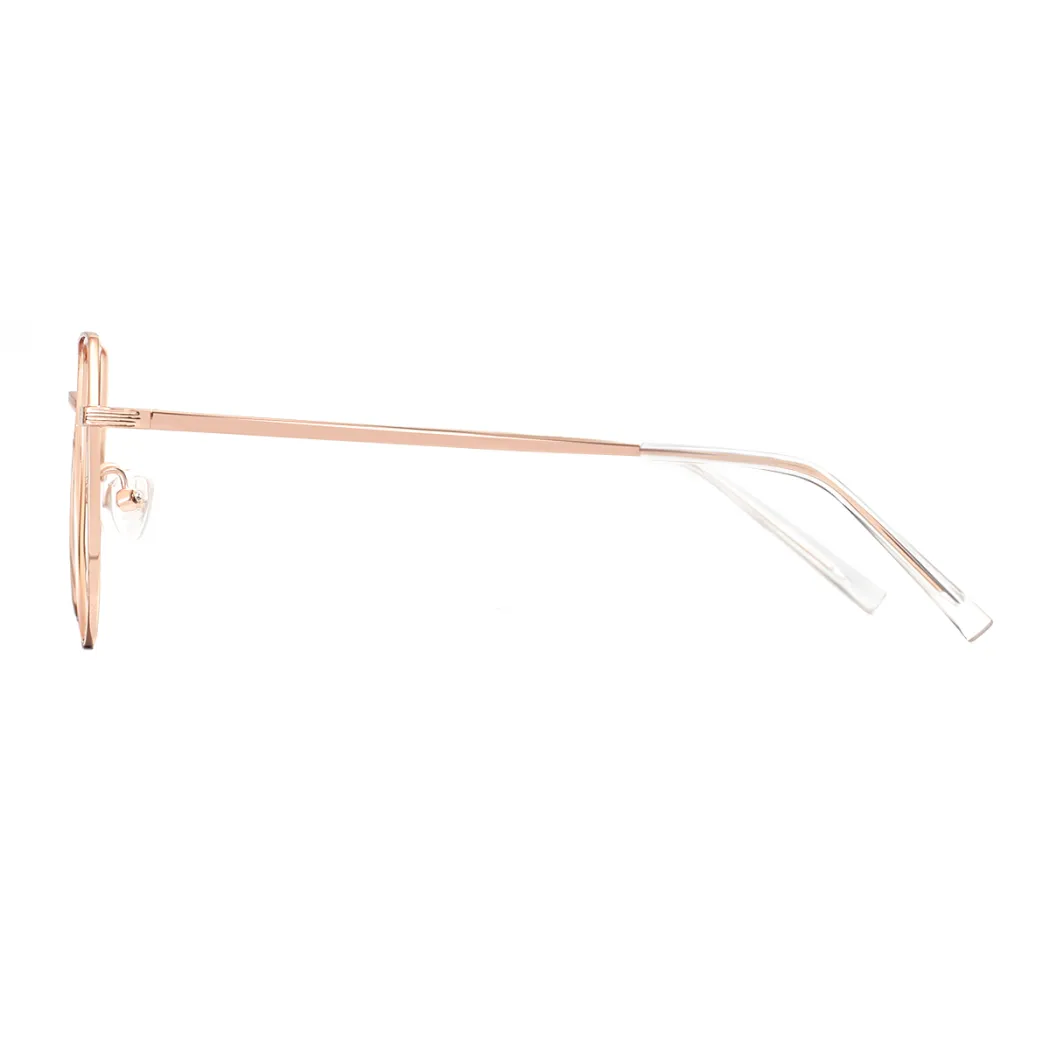 Oval Rose Gold Eyeglasses
